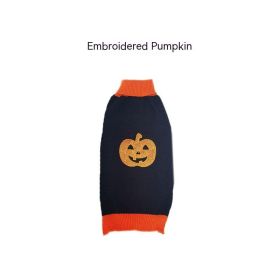 Halloween Pet Costume Teddy Warm Leisure Sweater (Option: Black Embroidery-S)