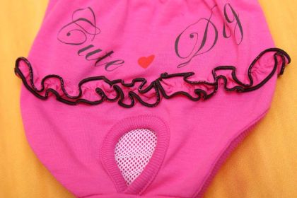 Lace Pet Physical Dog Safety Sanitary Panty Sanitary (Option: Red-L)