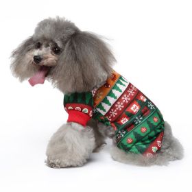 Pet Dog Halloween Christmas Festival Dress Up Clothes (Option: SDZ140 Snowflake Gift-M)