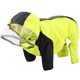 Pet All-inclusive Waterproof Dog Poncho (Option: Green-XL)