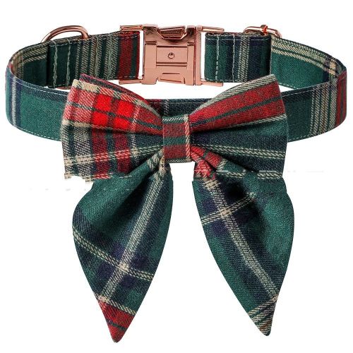 Pet Bow Dog Collar Metal Buckle