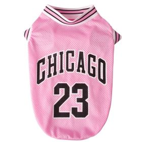 Dog Clothes Summer Thin Teddy Large Small Dogs Pet Summer Breathable Lint Cat Vest (Option: Pink-L)